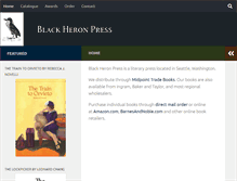 Tablet Screenshot of blackheronpress.com